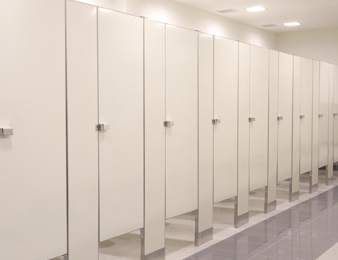 Mamparas para sanitarios públicos